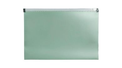 Biurfol, teczka na suwak A5, morandi zieleń, 1 szt.