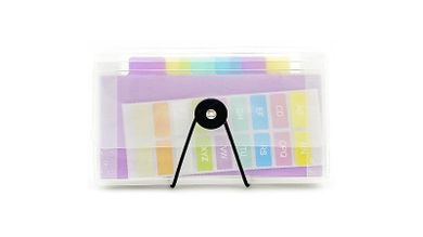 Biurfol, teczka z gumka, 13 przegródek, 18-12 cm, przeźroczysta, 1 szt.