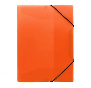 Biurfol, teczka z gumka, A4, neonowy pomarańczowy, 1 szt.