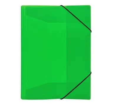 Biurfol, teczka z gumka, A4, neonowy zielony, 1 szt.