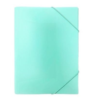 Biurfol, teczka z gumką, A4, pastelowy zielony, 1 szt.