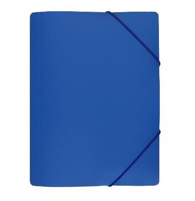 Biurfol, teczka z gumką, A4, szeroka, niebieska, 1 szt.