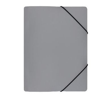 Biurfol, teczka z gumką, A4, szeroka, szara, 1 szt.