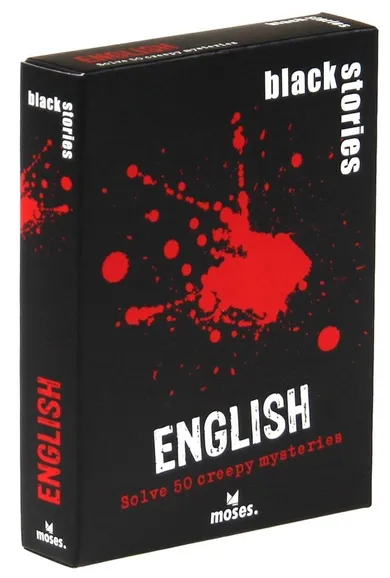 Black Stories, Czarne Historie, edycja angielska, gra karciana