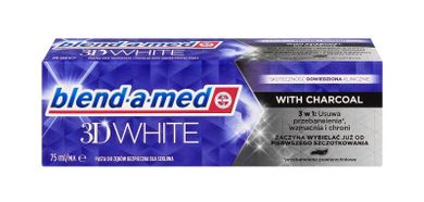 Blend-a-med, 3D White Charcoal, pasta do zębów wybielająca, 75 ml