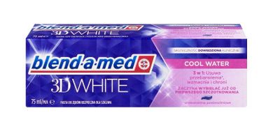 Blend-a-med, 3D White Cool Water, pasta do zębów wybielająca, 75 ml