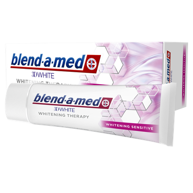 Blend-a-med, 3D White Whitening Therapy, Delikatne wybielanie, pasta do zębów, 75 ml