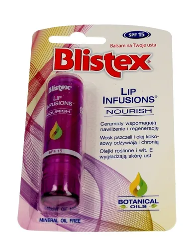 Blistex, Lip Infusions, balsam do ust odżywczy, SPF15, 3.7 g