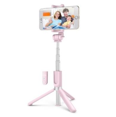 BlitzWolf, BW-BS3, Statyw do telefonu, Selfie Stick, 3w1, różowy