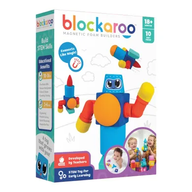 Blockaroo, Robot, klocki magnetyczne, 10 elementów