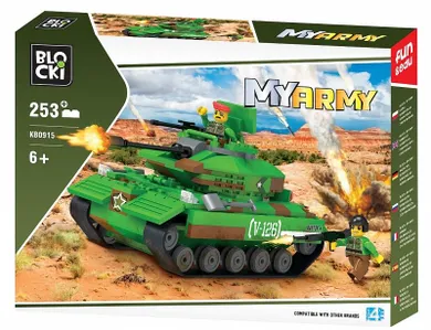 Blocki, My army, czołg na pustyni, klocki plastikowe, 253 elementy