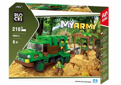 Blocki, My army, dżungla, klocki plastikowe, 210 elementy