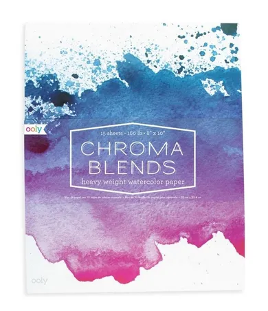 Blok do malowania akwarelami, 15 arkuszy