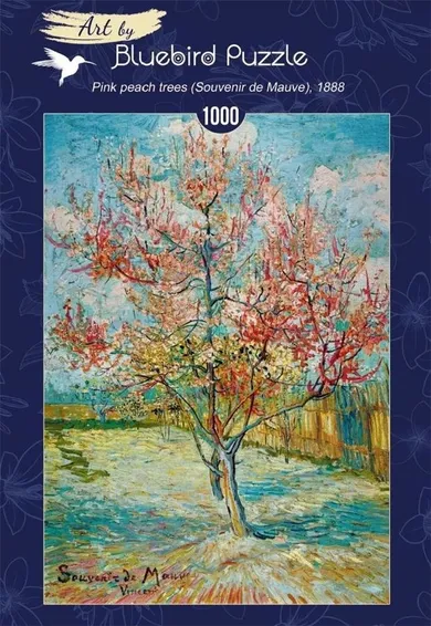 Bluebird, Kwitnące drzewo brzoskwini, puzzle, 1000 elementów