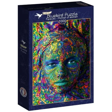 Bluebird, Porteret kobiety, puzzle, 1000 elementów