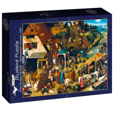 Bluebird, Przysłowia, Brueghel 1559, puzzle, 1000 elementów