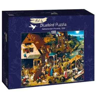 Bluebird, Przysłowia, Brughel 1559, puzzle, 1000 elementów