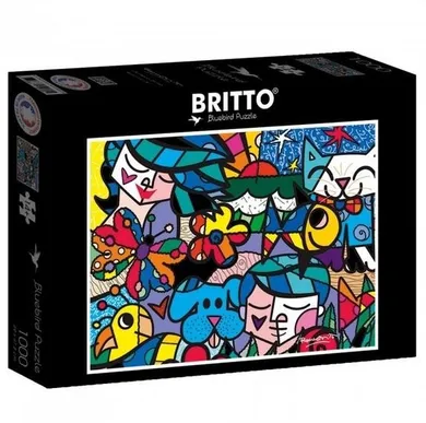 Bluebird, Romero Britto, Ogród pełen kolorów, puzzle, 1000 elementów