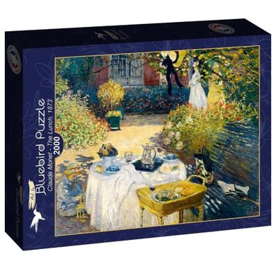 Bluebird, Śniadanie, Claude Monet 1873, puzzle, 2000 elementów