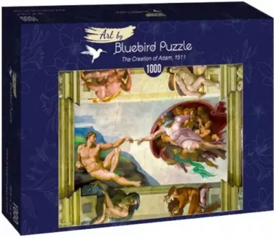 Bluebird, Stworzenie Adama, Michał Anioł, puzzle, 1000 elementów