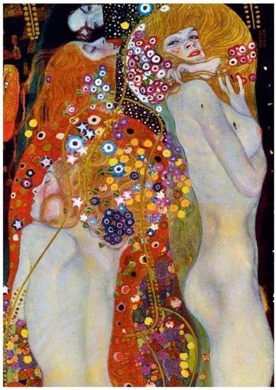 Bluebird, Wodne serpentyny, II Gustav Klimt, puzzle, 1000 elementów