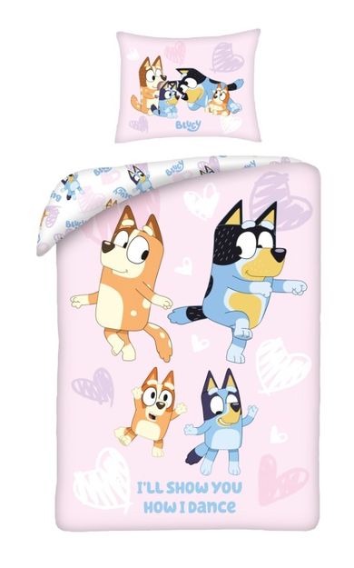 Bluey, 2-częściowy komplet pościeli bawełnianej, 140-200 cm