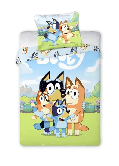 Bluey, 2-częściowy komplet pościeli bawełnianej, 140-200 cm