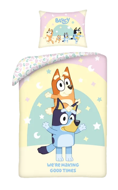 Bluey, 2-częściowy komplet pościeli bawełnianej, 160-200 cm