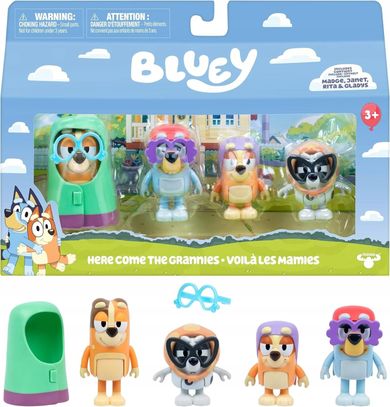 Bluey, Babcie, zestaw figurek, 4 szt.