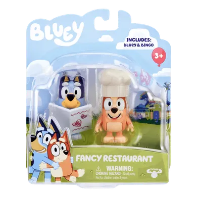 Bluey, Ekskluzywna restauracja, zestaw figurek, 2 szt.