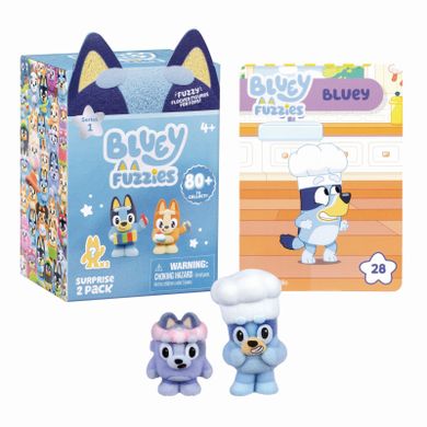 Bluey, Fuzzies, figurki flokowane, 2 szt.