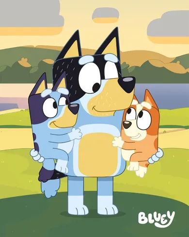 Bluey, koc, 120-150 cm