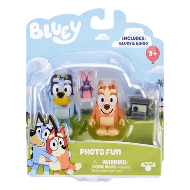 Bluey, Zabawa w fotografa, zestaw figurek, 2 szt.