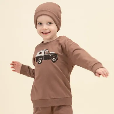 Bluza chłopięca, brązowa, Pinokio