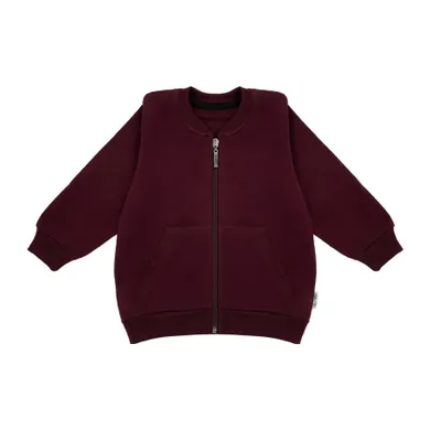 Bluza chłopięca, rozpinana, bordowa, Nicol