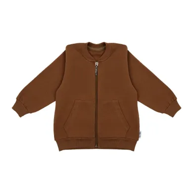 Bluza chłopięca, rozpinana, brązowa, Nicol