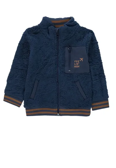 Bluza chłopięca, rozpinana, granatowa, Kanz