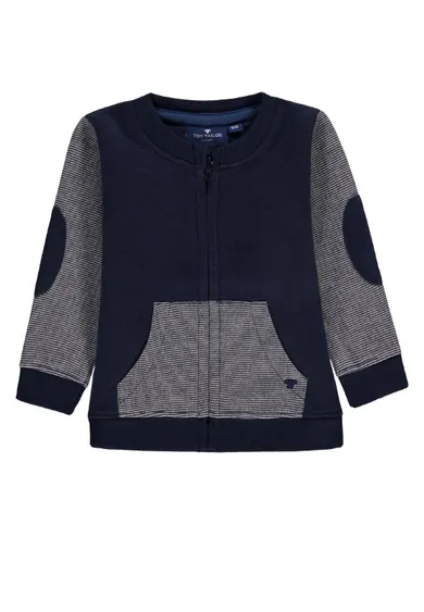 Bluza chłopięca, rozpinana, granatowo-szara, Tom Tailor