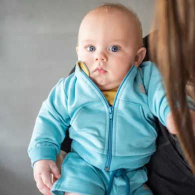 Bluza chłopięca, rozpinana, niebieska, Eevi