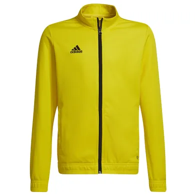 Bluza chłopięca, rozpinana, żółta, Adidas Entrada 22