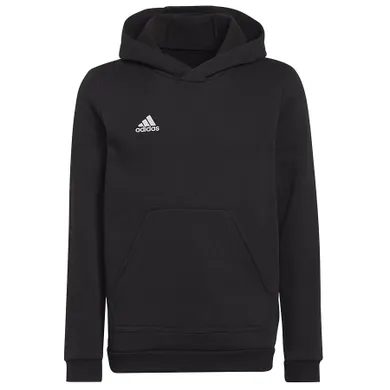 Bluza chłopięca z kapturem, czarna, Adidas Entrada 22