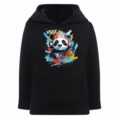 Bluza chłopięca z kapturem, czarna, Tup Tup