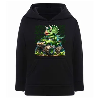 Bluza chłopięca z kapturem, czarna, Tup Tup
