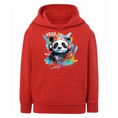 Bluza chłopięca z kapturem, czerwona, Tup Tup