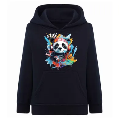 Bluza chłopięca z kapturem, granatowa, Tup Tup