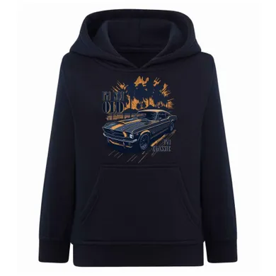 Bluza chłopięca z kapturem, granatowa, Tup Tup