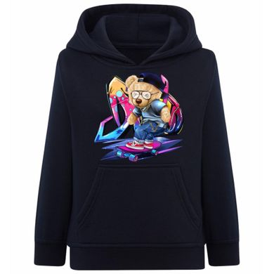 Bluza chłopięca z kapturem, granatowa, Tup Tup