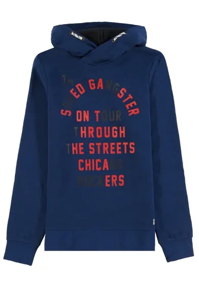 Bluza chłopięca z kapturem, niebieska, Tom Tailor