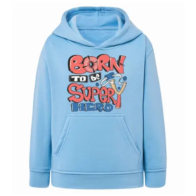 Bluza chłopięca z kapturem, niebieska, Tup Tup