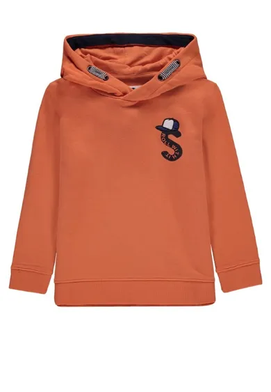 Bluza chłopięca z kapturem, pomarańczowa, Tom Tailor